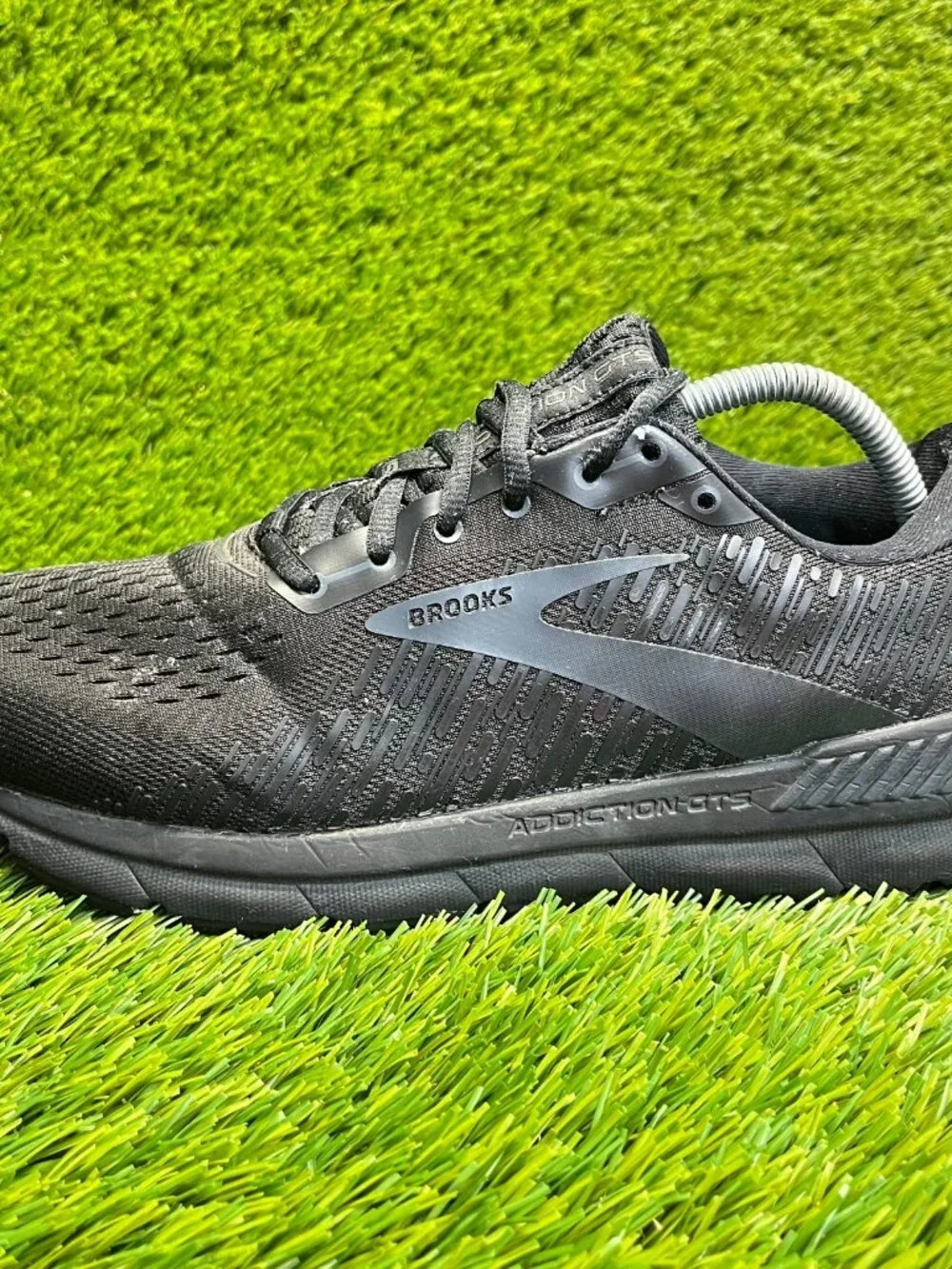 Brooks Addiction‎ GTS 15 Triple Black Mens Size 9 Walking Running Shoes Sneakers
